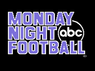 ABC Monday Night Football title screen for Commodore 64